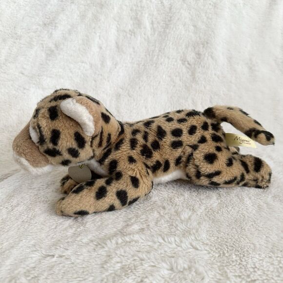 Aurora Miyoni Cheetah Cub Laying 11” Realistic Plush Stuffed Animal - Picture 2 of 5